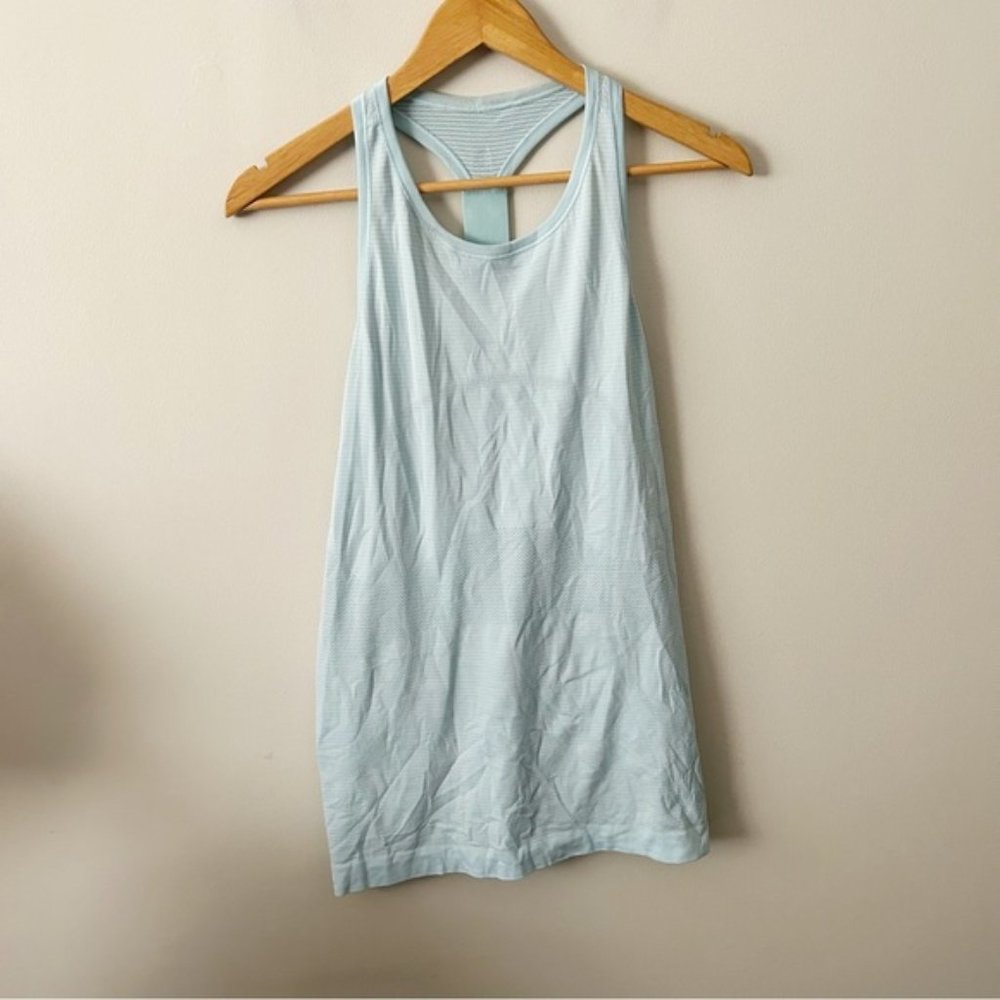 Lululemon baby blue tank top 12